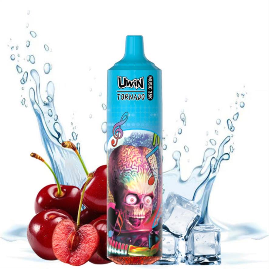 Uwin Vape Beoordeling kersen ijs | UWIN CRYSTAL 35k wegwerpdamp 4FR421