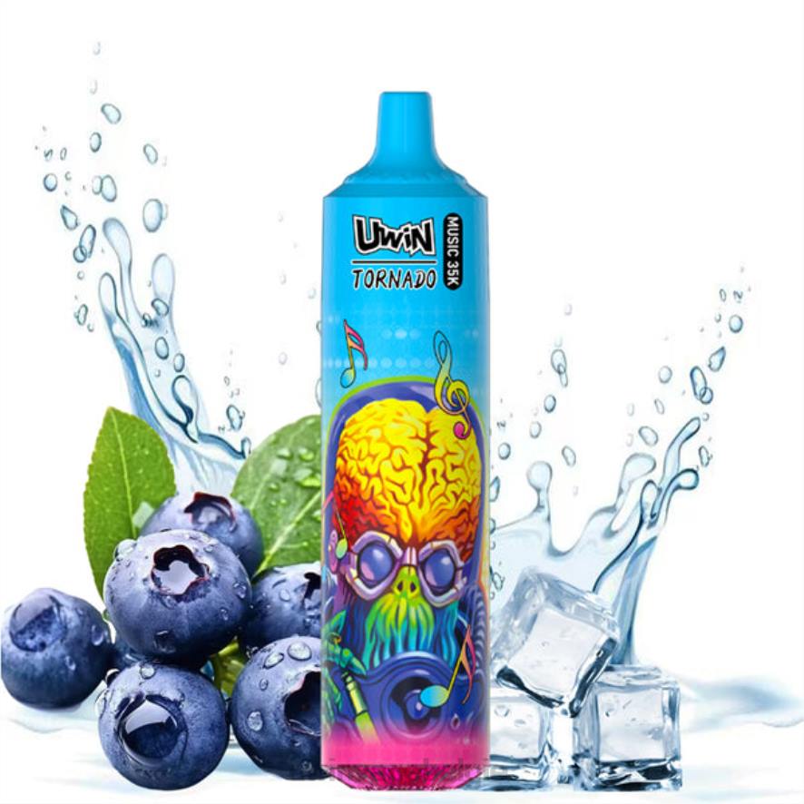 Uwin Vape Prijs bosbessen op ijs | UWIN CRYSTAL 35k wegwerpdamp 4FR419